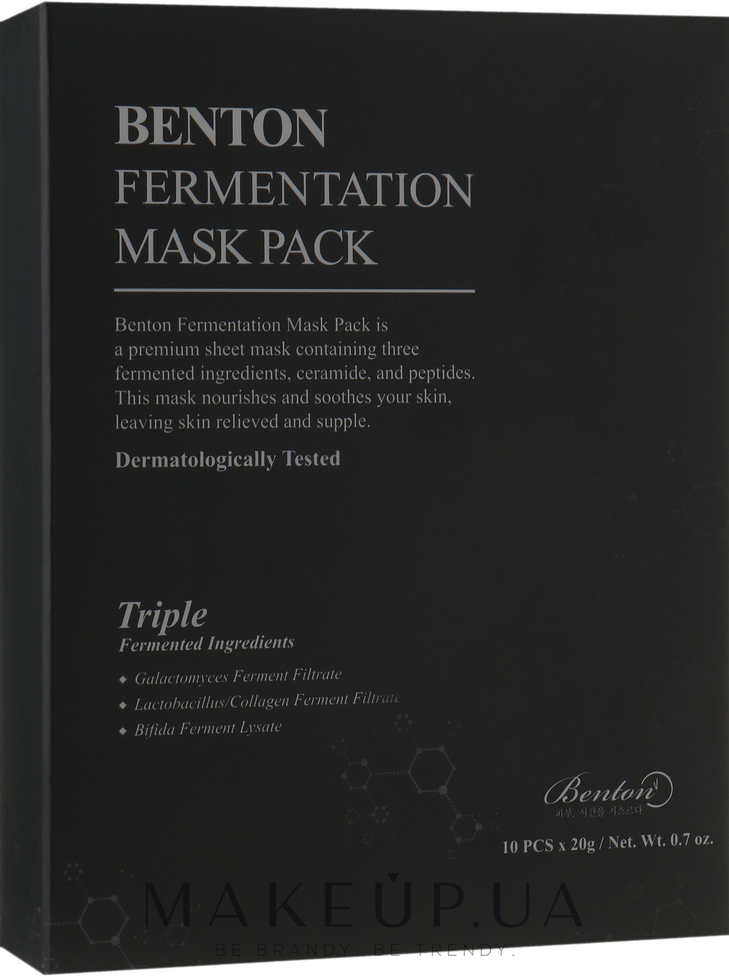 Набор ферментированных масок для лица - Benton Fermentation Mask Pack — фото 10шт