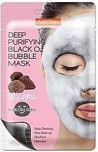Киснева маска для глибокого очищення шкіри обличчя - Purederm Deep Purifying Black O2 Bubble Mask Volcanic — фото N1