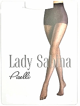 Колготи жіночі "Piselli", візерунок крапка, 40 Den, nero - Lady Sabina — фото N1