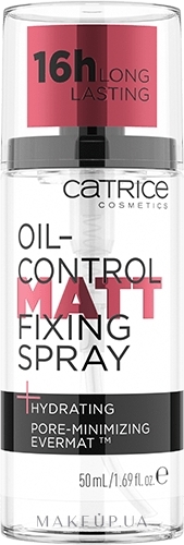 Фиксирующий спрей - Catrice Oil-Control Matt Fixing Spray — фото 50ml