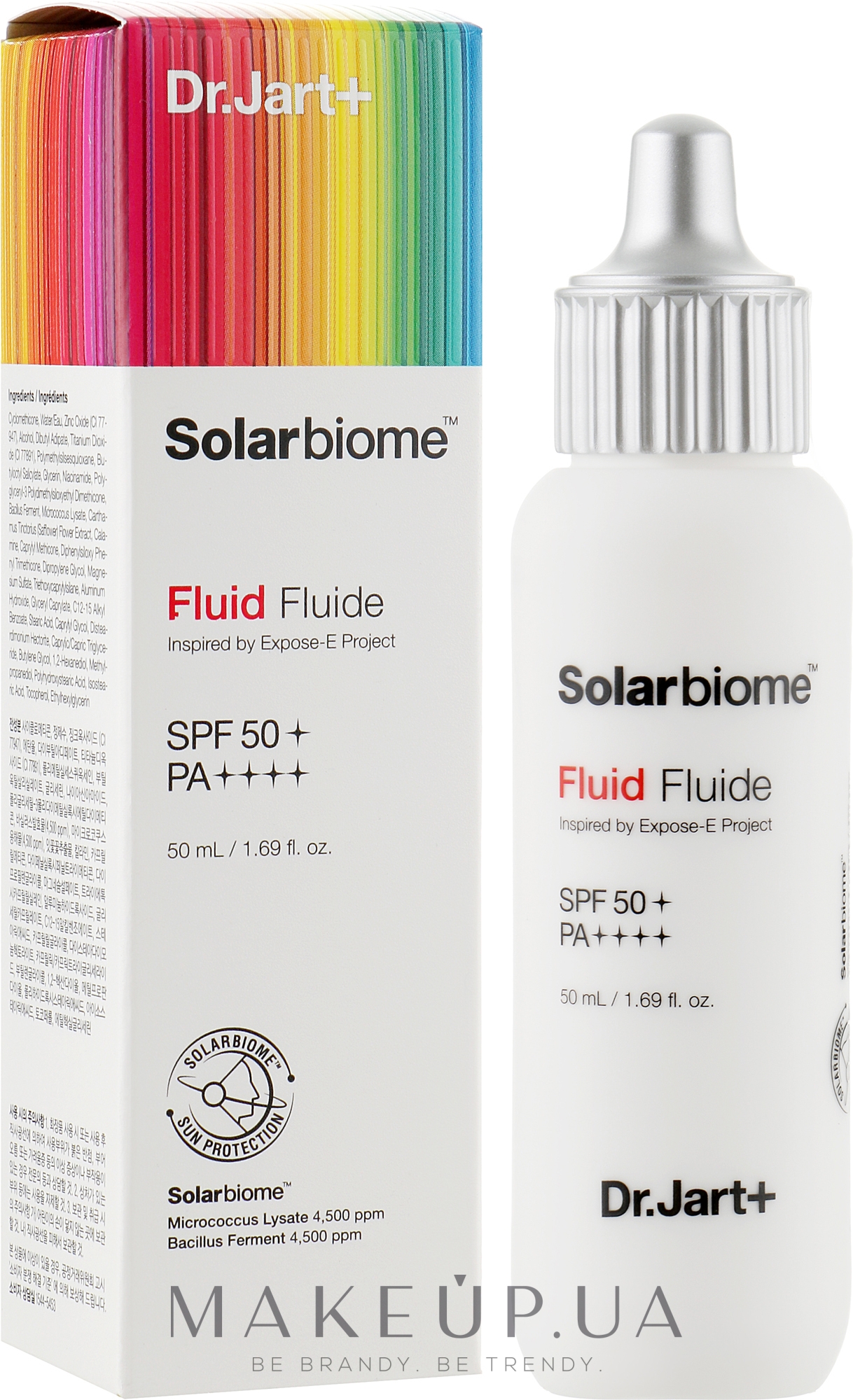 Dr. Jart+ Solarbiome Fluid SPF50+ PA++++ - Солнцезащитный флюид