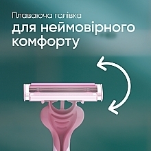 Одноразові станки для гоління, 12 шт. - Gillette Venus 3 Simply — фото N5