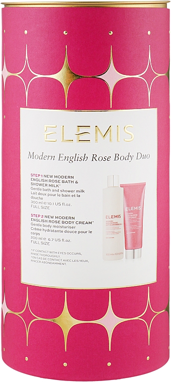 Набор - Elemis Modern English Rose Body Duo (sh/milk/300ml + b/cr/200ml) — фото N1