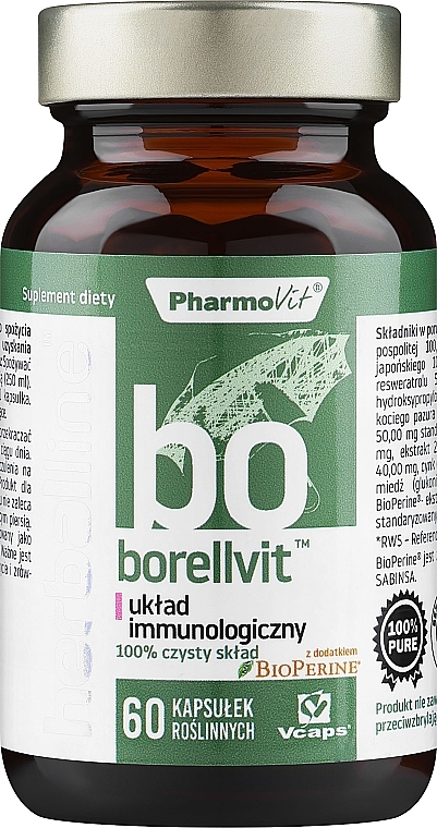 Дієтична добавка "Для імунної системи", 60 шт. - Pharmovit Herballine — фото N1