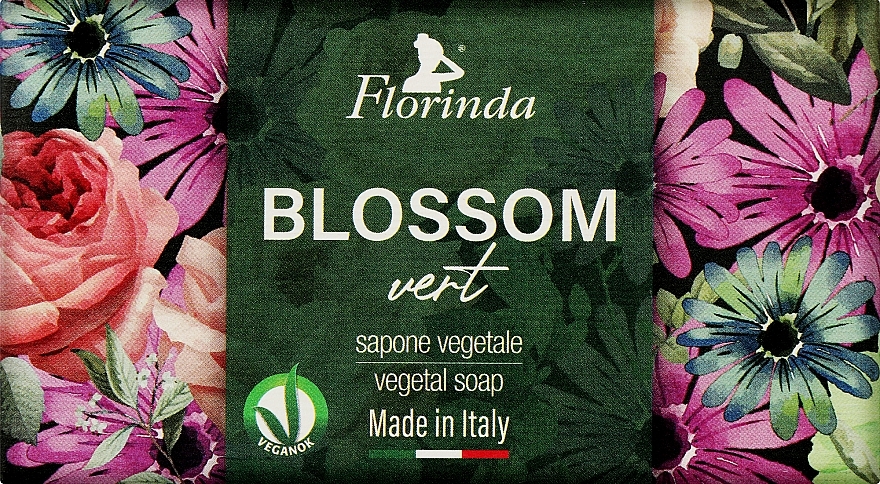 Мило натуральне "Зелені квіти" - Florinda Blossom Vert Natural Soap — фото N1