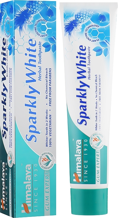 УЦЕНКА Зубная паста "Отбеливающая" - Himalaya Herbals Gum Expert Sparkly White * — фото N1