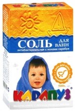 Парфумерія, косметика УЦЕНКА Сіль антибактеріальна з іонами срібла для купання дітей - Карапуз *