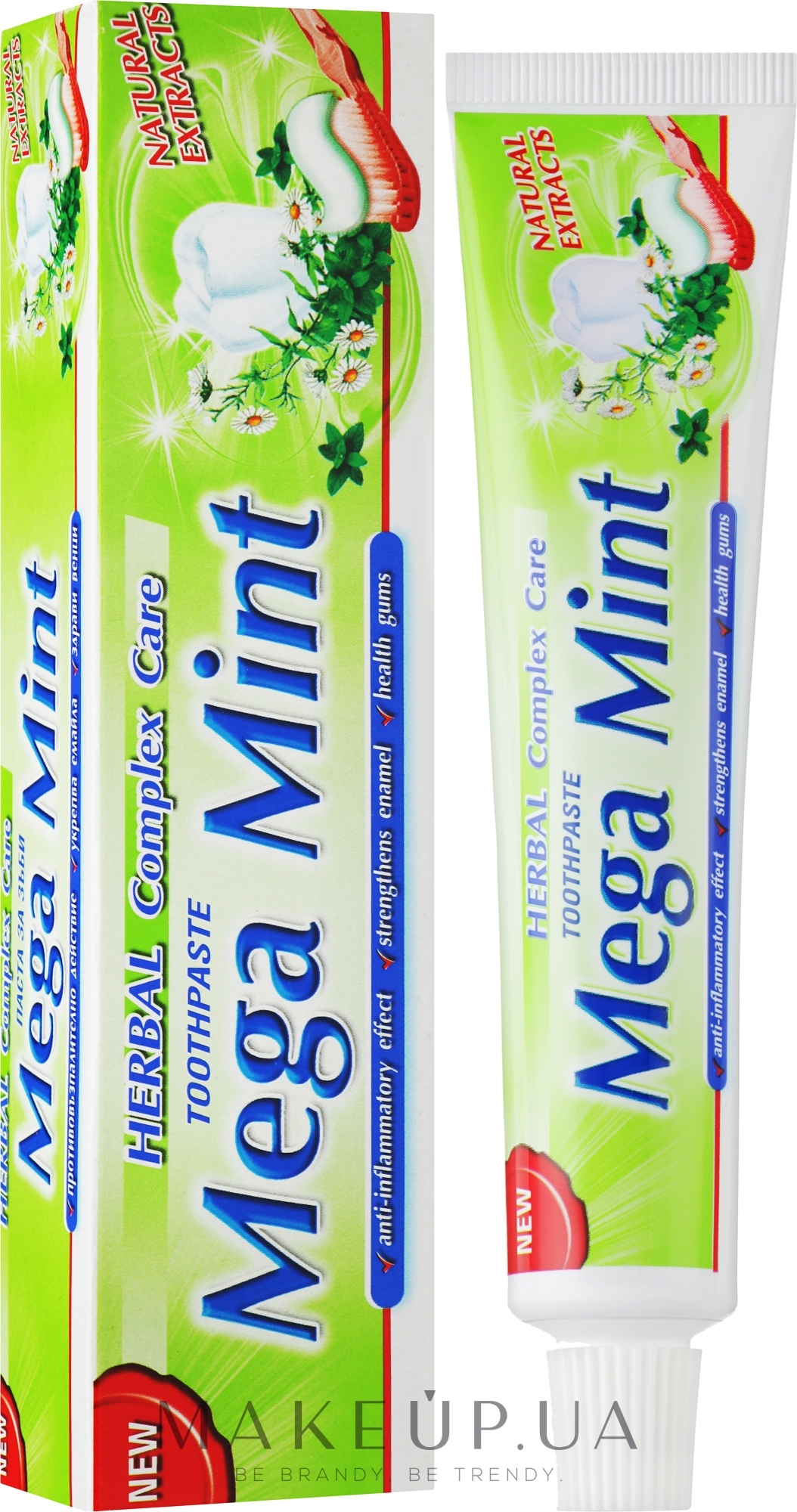 Зубная паста - Sts Cosmetics Mega Mint Herbal Natural Extracts — фото 50ml
