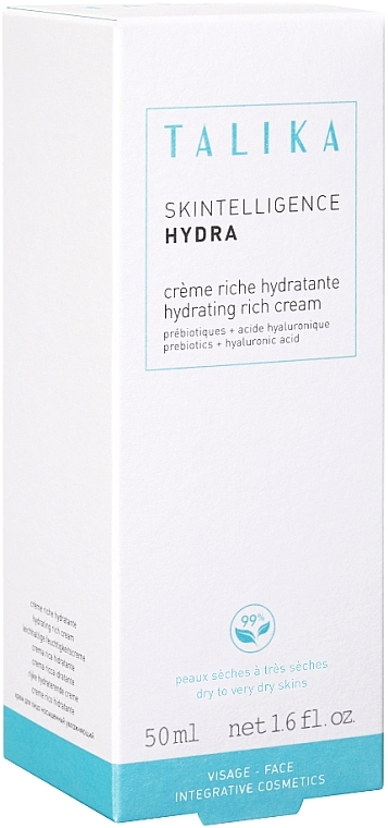Зволожувальний насичений крем для обличчя - Talika Skintelligence Hydra Hydrating Rich Cream — фото N3