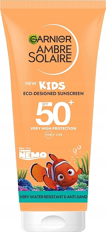 Солнцезащитный лосьон для тела - Garnier Ambre Solaire Kids Lotion SPF50 — фото N1