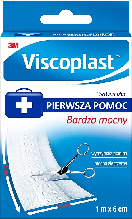 Медичний пластир, 1 м х 6 см - Viscoplast Prestovis Plus — фото N1