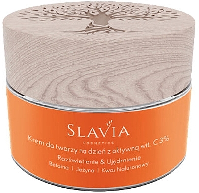 Крем для лица с 3% активным витамином С - Slavia Cosmetics  — фото N1