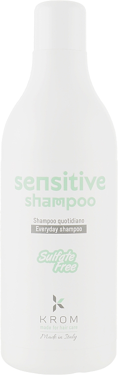 Бессульфатный шампунь для ежедневного использования - Krom Sensitive Shampoo — фото N1