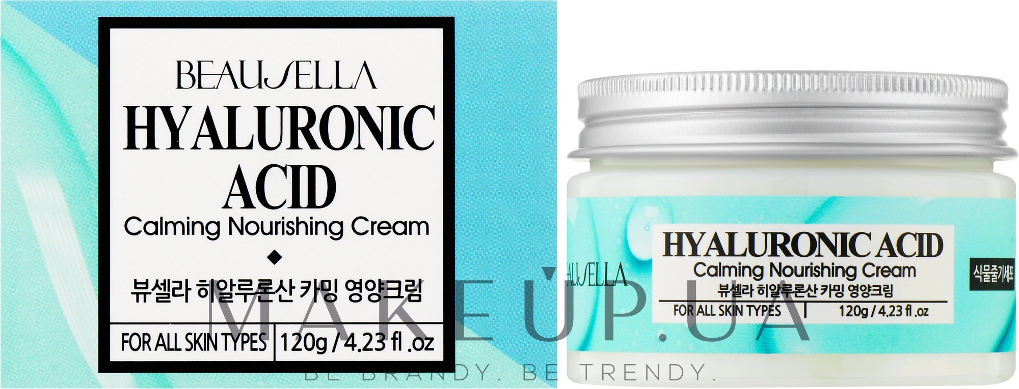 Зволожувальний крем із гіалуроновою кислотою - Beausella Hyaluronic Acid Calming Nourishing Cream — фото 120g
