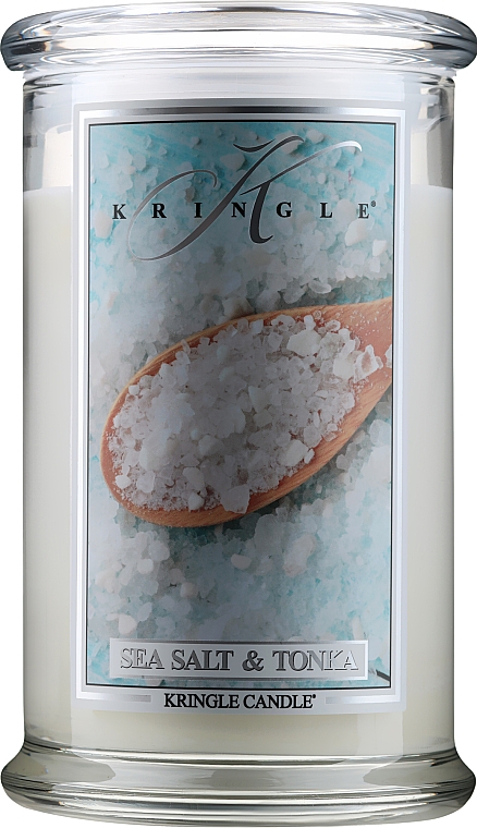 Ароматическая свеча в банке - Kringle Candle Sea Salt & Tonka — фото N2