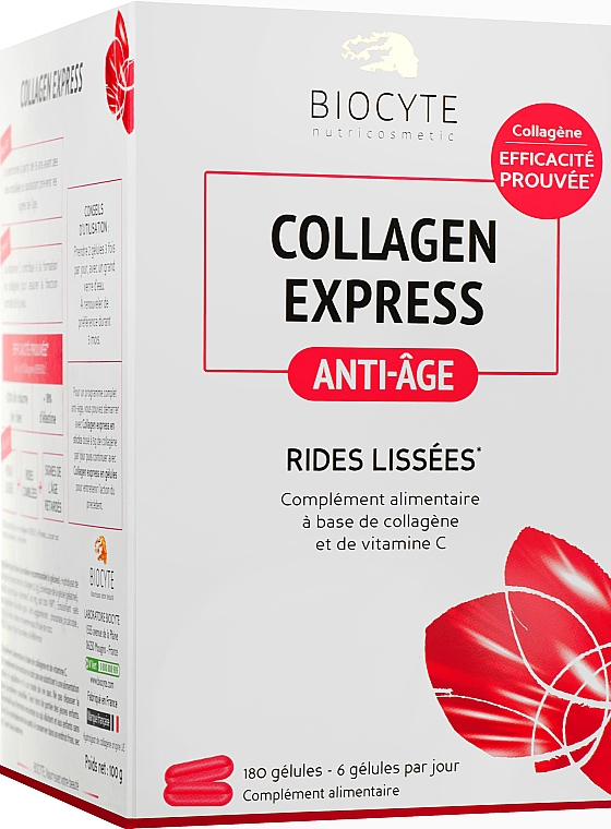 Дієтична добавка Biocytе Колаген + Антиоксидант для молодості шкіри - Biocyte Collagen Express Gelules — фото N1