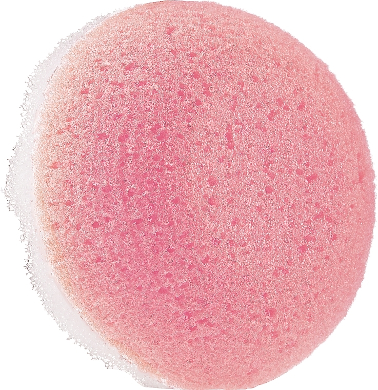 Губка для душа круглая, светло-розовая - LULA — фото N1