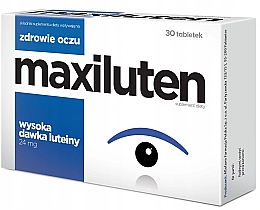 Харчова добавка в таблетках - Aflofarm Maxiluten — фото N1
