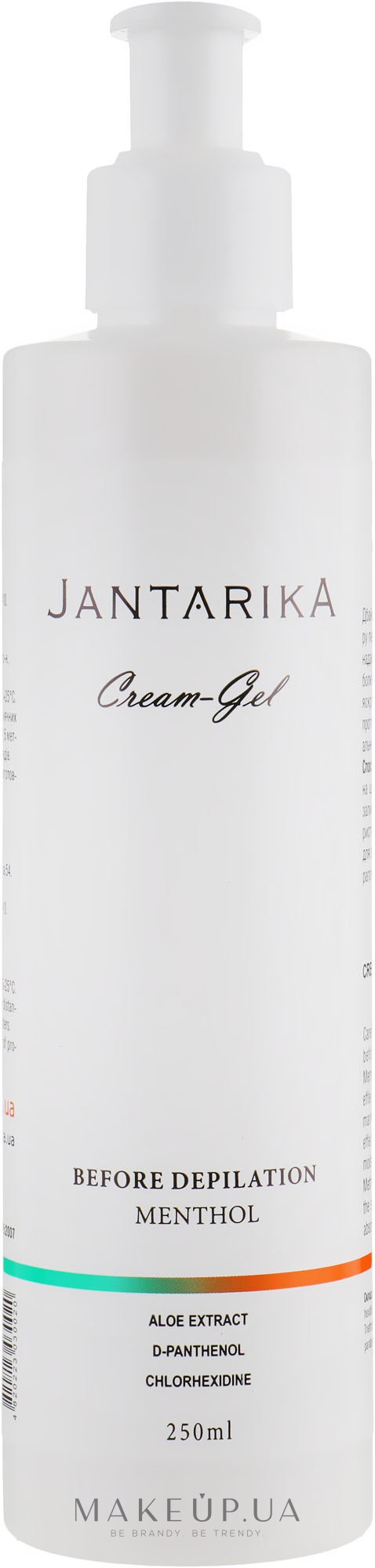 Крем-гель до депіляції "Ментол" - JantarikA Before Depilation Menthol Cream-Gel — фото 250ml