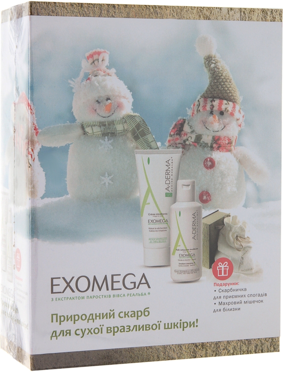 Набор - A-Derma (cr/200ml + b/oil/200ml + мешок + шкатулка)