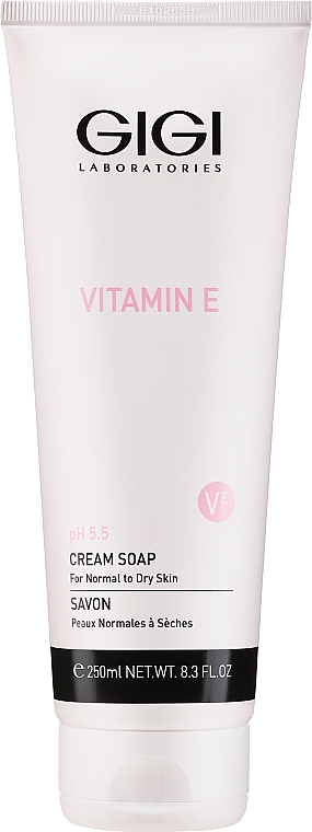 Мило для сухої і нормальної шкіри - Gigi Vitamin E Cream Soap — фото N1