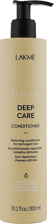 УЦЕНКА Восстанавливающий кондиционер для поврежденных волос - Lakme Teknia Deep Care Conditioner * — фото N1