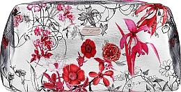 Косметичка "Silver Meadow", 94330, рожева з квітами - Top Choice — фото N1