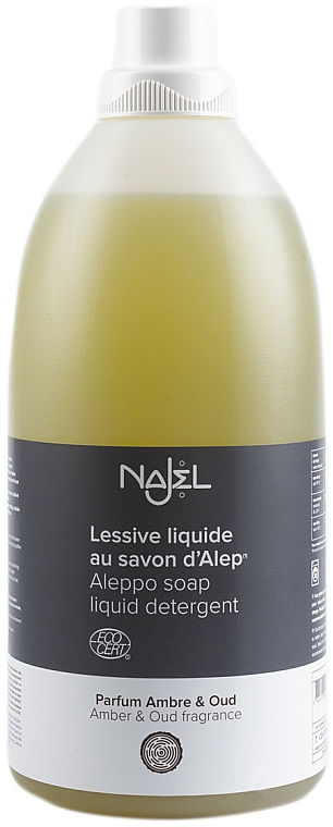Жидкое алеппское мыло с ароматом амбры и уда, для стирки - Najel Aleppo Soap Liquid Detergent Parfum Ambre & Oud