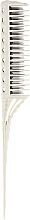 Гребінець для начосу - Y.S.Park 150 Tail Combs White — фото N1