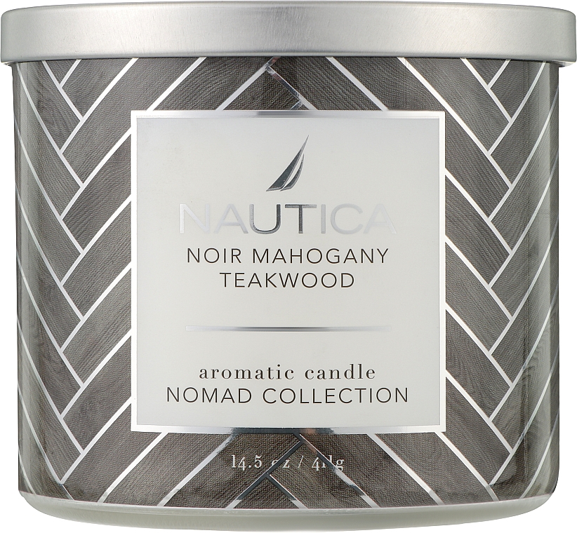 Ароматична свічка - Nautica Noir Mahogany Teakwood Aromatic Candle — фото N1