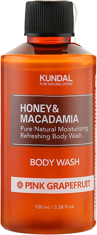 Гель для душа "Розовый грейпфрут" - Kundal Honey & Macadamia Body Wash Pink Grapefruit — фото N1