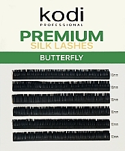Парфумерія, косметика Накладні вії Butterfly Green D 0.10 (6 рядів: 10 мм) - Kodi Professional
