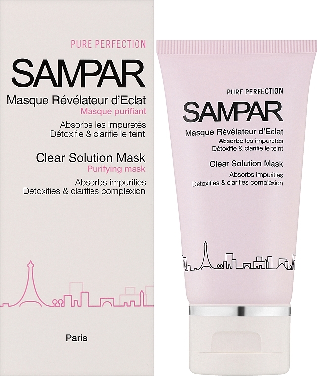 Очищающая маска для жирной и комбинированной кожи - Sampar Clear Solution Mask — фото N2