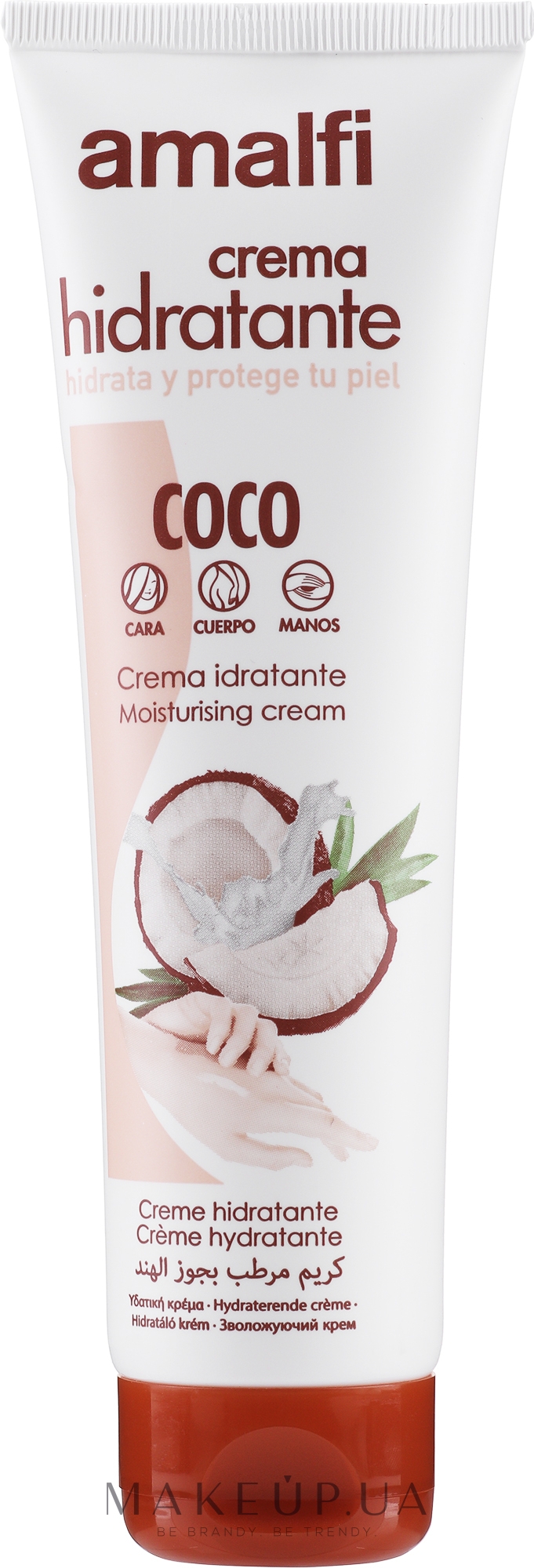 Зволожувальний крем для рук "Кокос" - Amalfi Crema Hidratante Coco — фото 150ml