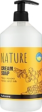 Жидкое крем-мыло "Мед и молоко" - Bioton Cosmetics Nature Liquid Soap — фото N1