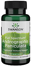 Харчова добавка "Андрографіс волотистий", 400 мг - Swanson Full Spectrum Andrographis Paniculata — фото N1