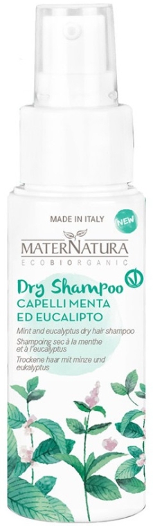 Сухой шампунь для волос - MaterNatura Dry Shampoo with Mint & Eucalpytus — фото N1