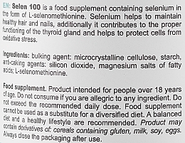 Харчова добавка "Селен 100" - SFD Nutrition Selen 100 — фото N3