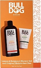 Парфумерія, косметика Набір - Bulldog Skincare Original Lemon & Bergamot (sh/gel/500ml + f/cream/150ml)