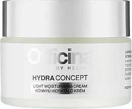 Парфумерія, косметика Зволожувальний крем для обличчя, легкий - Helia-D Officina Hydra Concept Light Moisturizing Cream