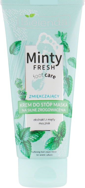 Смягчающая крем-маска для ног - Bielenda Minty Fresh Foot Care Softening Foot Cream Mask