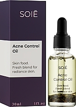 РОЗПРОДАЖ Активна олія для жирної шкіри обличчя - Soie Acne Control Oil * — фото N2