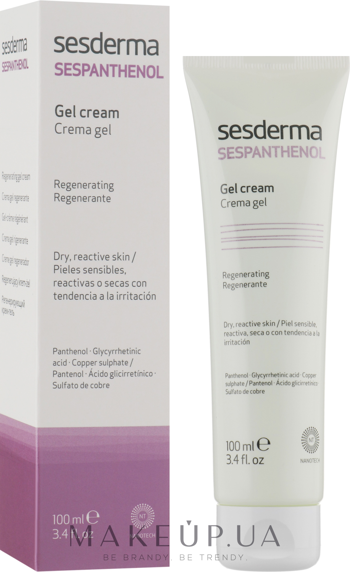 Відновлювальний крем-гель - SesDerma Sespanthenol Gel Cream — фото 100ml