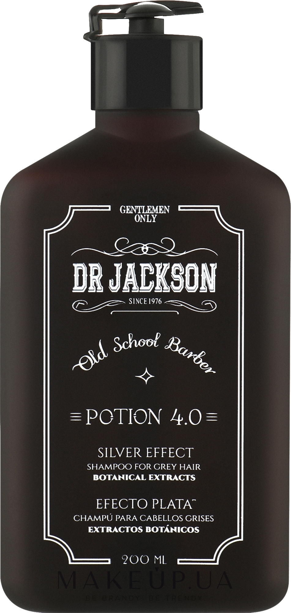 Шампунь для сивого волосся - Dr Jackson Gentlemen Only Potion 4.0 Silver Effect Shampoo — фото 200ml