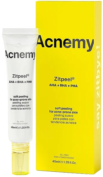 Нежный кислотный пилинг для кожи, склонной к акне - Acnemy Zitpeel AHA + BHA + PHA Soft Peeling For Acne-Prone Skin — фото N1