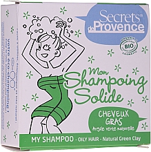 Духи, Парфюмерия, косметика Твердый шампунь с зеленой глиной - Secrets De Provence My Shampoo Natural Green Clay