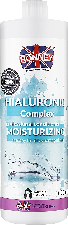 УЦЕНКА Кондиционер для волос - Ronney Professional Hialuronic Complex Moinsturizing Conditioner * — фото N1