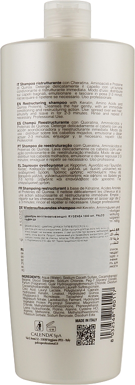 Восстанавливающий шампунь - Palco Rygenea Restructuring Shampoo — фото N6