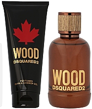 Dsquared2 Wood Pour Homme - Набор (edt/100ml + sh/gel/100ml + card/case/1pcs) — фото N2