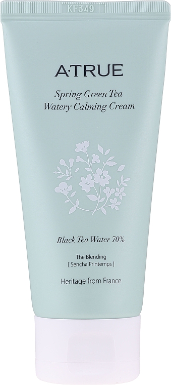 Успокаивающий крем для лица для жирной кожи - A-True Spring Green Tea Watery Calming Cream 
